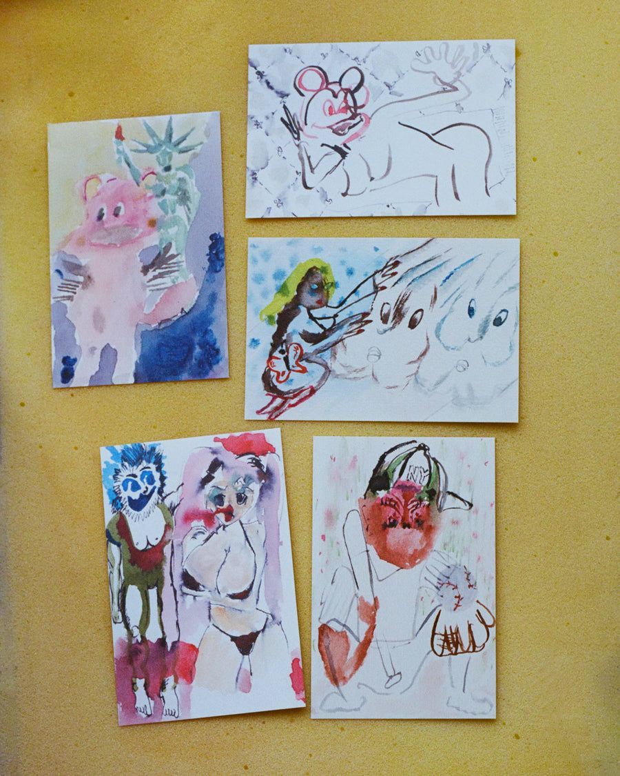 NY Porky Postcard Set