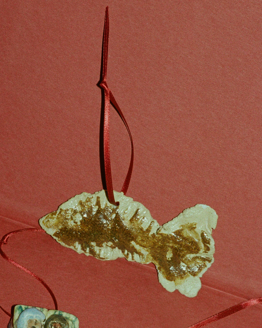 Fish Fossil Ornament
